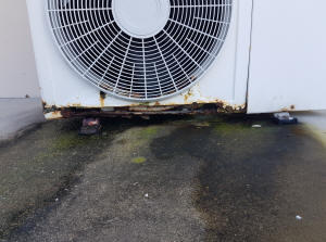 Rusted Air Conditioner Condensor